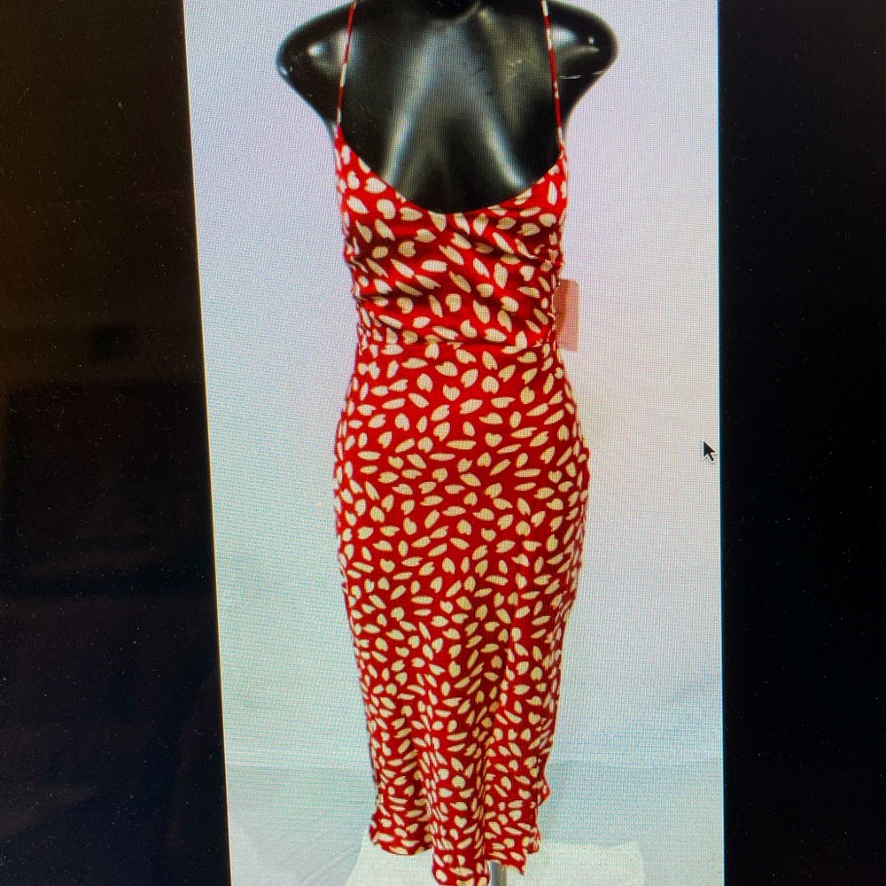Hello Molly Woman’s sleeveless Happy Honeymoon Midi Red Dress extra small US:2
